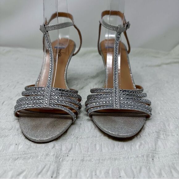 Badgley Mischka Sparkly Wedges- Size 6.5. - Picture 16 of 16